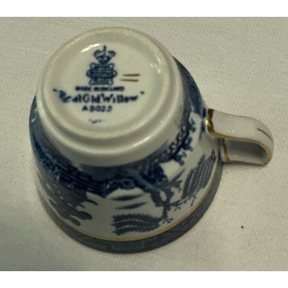 Cup & Saucer Set Real Old Willow by Booths with Gold Trim - Picture 6 of 7